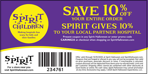 Spirit Halloween Coupon